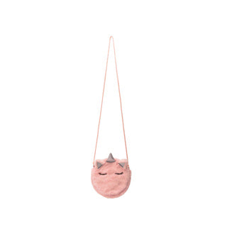 Einhorn -Umhängetasche flauschiger Rosa