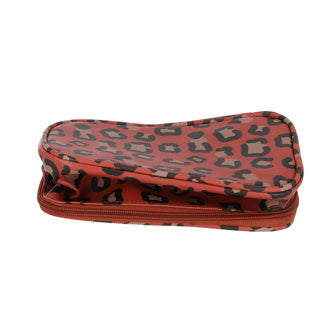 No brand Make-up-Tasche mit Wildtier-Leopardenmuster | 6 Stück