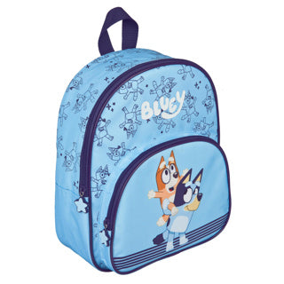 Rucksack mit Vordertasche blau