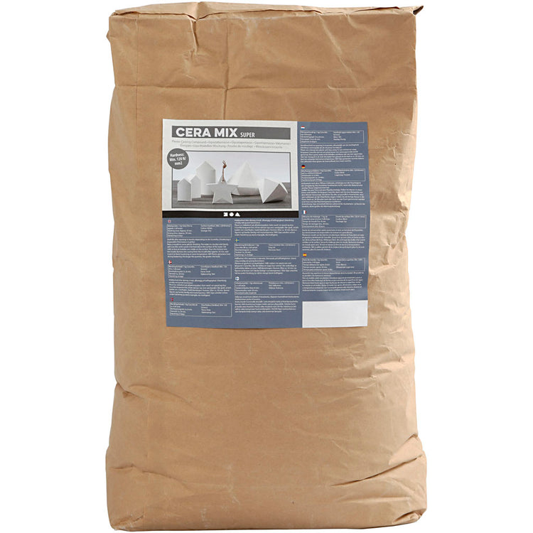 Creativ Company Cera-Mix Super Gips-Gießmischung, weiß, 25 kg 1 Karton