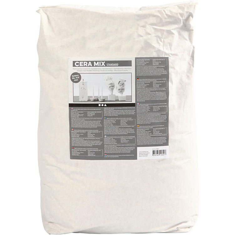 Creativ Company Cera-Mix Standard Gipsabgussmischung, hellgrau, 25 kg 1 Karton