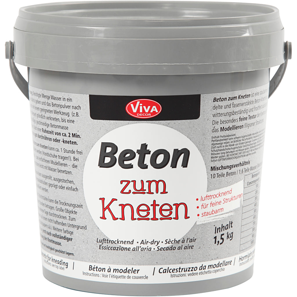 Viva Decor Knied Beton, grau, 1500 g 1 Box