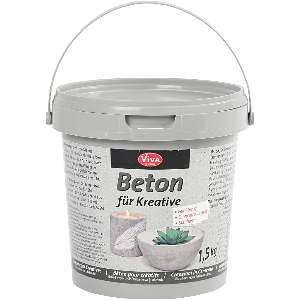 Viva Decor Hobby Beton, grau, 1500 g 1 Box