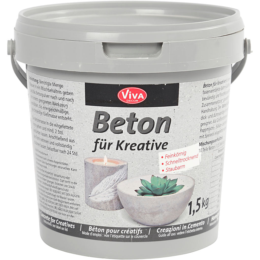Viva Decor Hobby Beton, grau, 1500 g 1 Box
