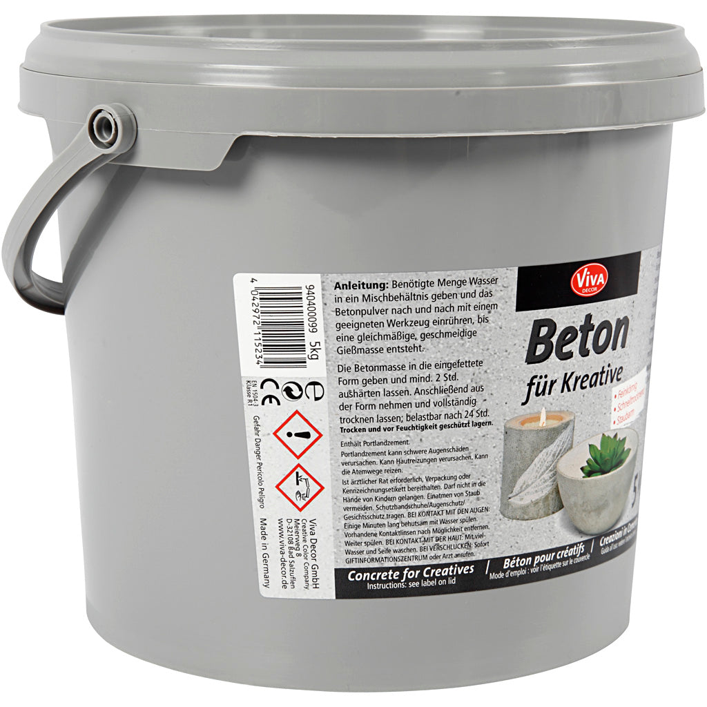 Viva Decor Hobby Beton, grau, 5000 Gr 1 Box