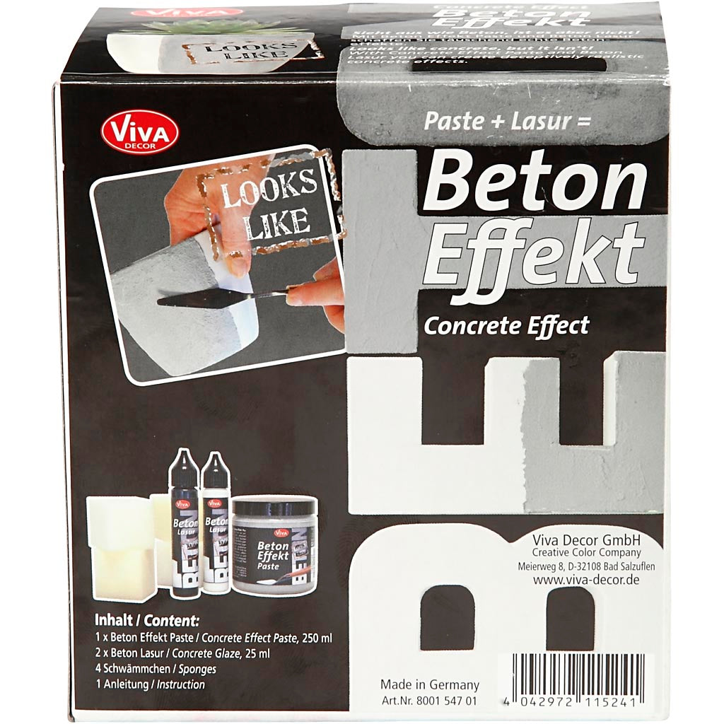 Viva Decor Concrete Pasta, Grau, 1 Set