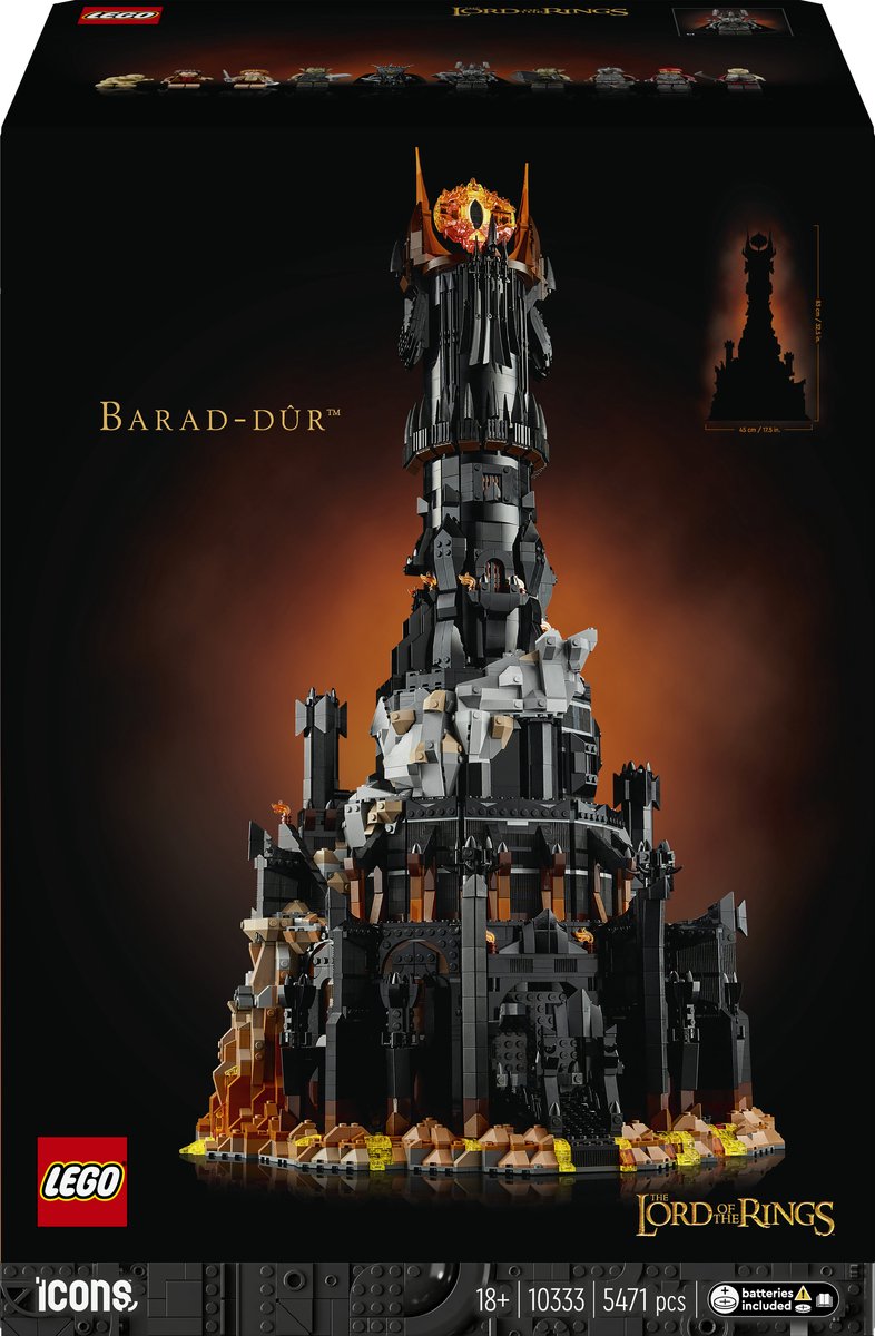 Lego Der Herr der Ringe barad-dûr – 10333