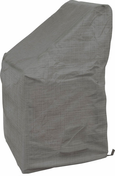 Eurotrail wasserdichte Abdeckung für Cantonic-Stapelstühle 66 x 66 x 117 cm, graue Stapelabdeckung
