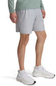 Under Armour UA Launch 7'' Shorts – graue Herren-Sporthose – mod grauweiß reflektierend