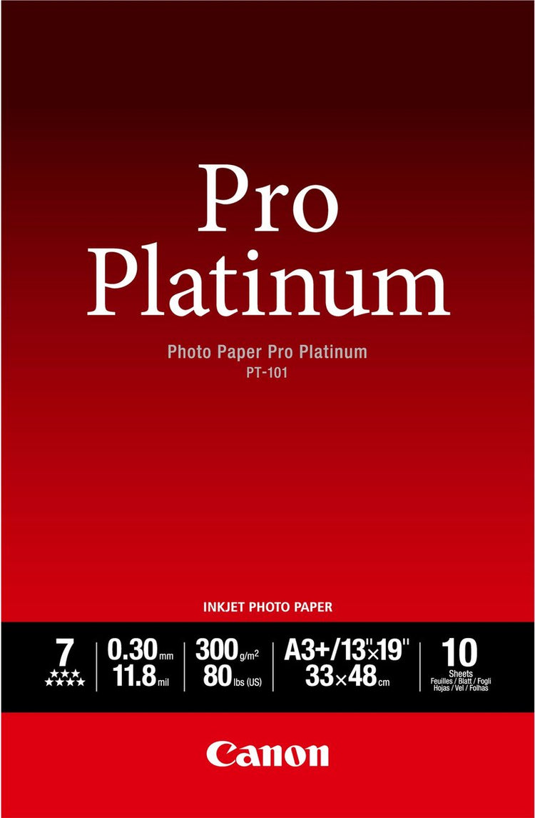 Canon pt-101 pro Platinum Fotopapier - A3 10 Blätter