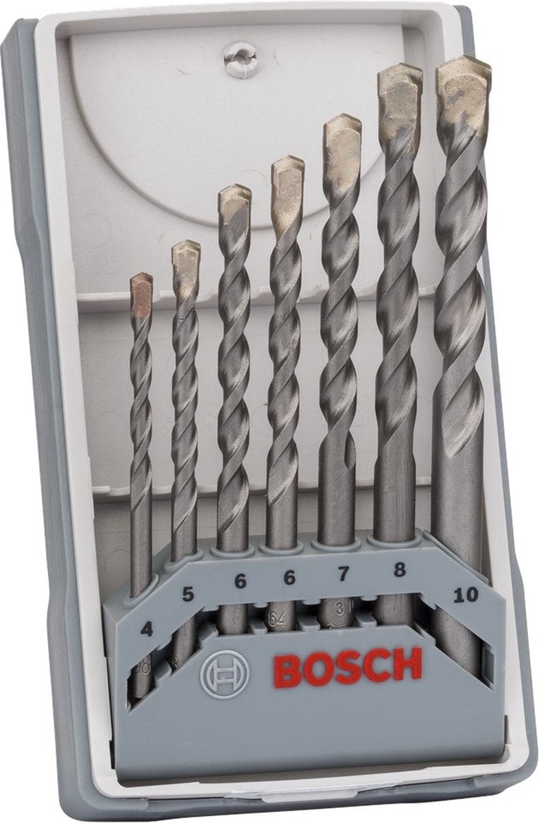 Bosch - 7-teiliges Betonbohrer-Set ZYL-3 4; 5; 6; 6; 7; 8; 10mm