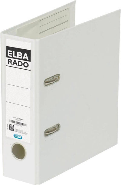 Ordner Elba Rado Plast weiß A5 500 Blatt Karton PVC