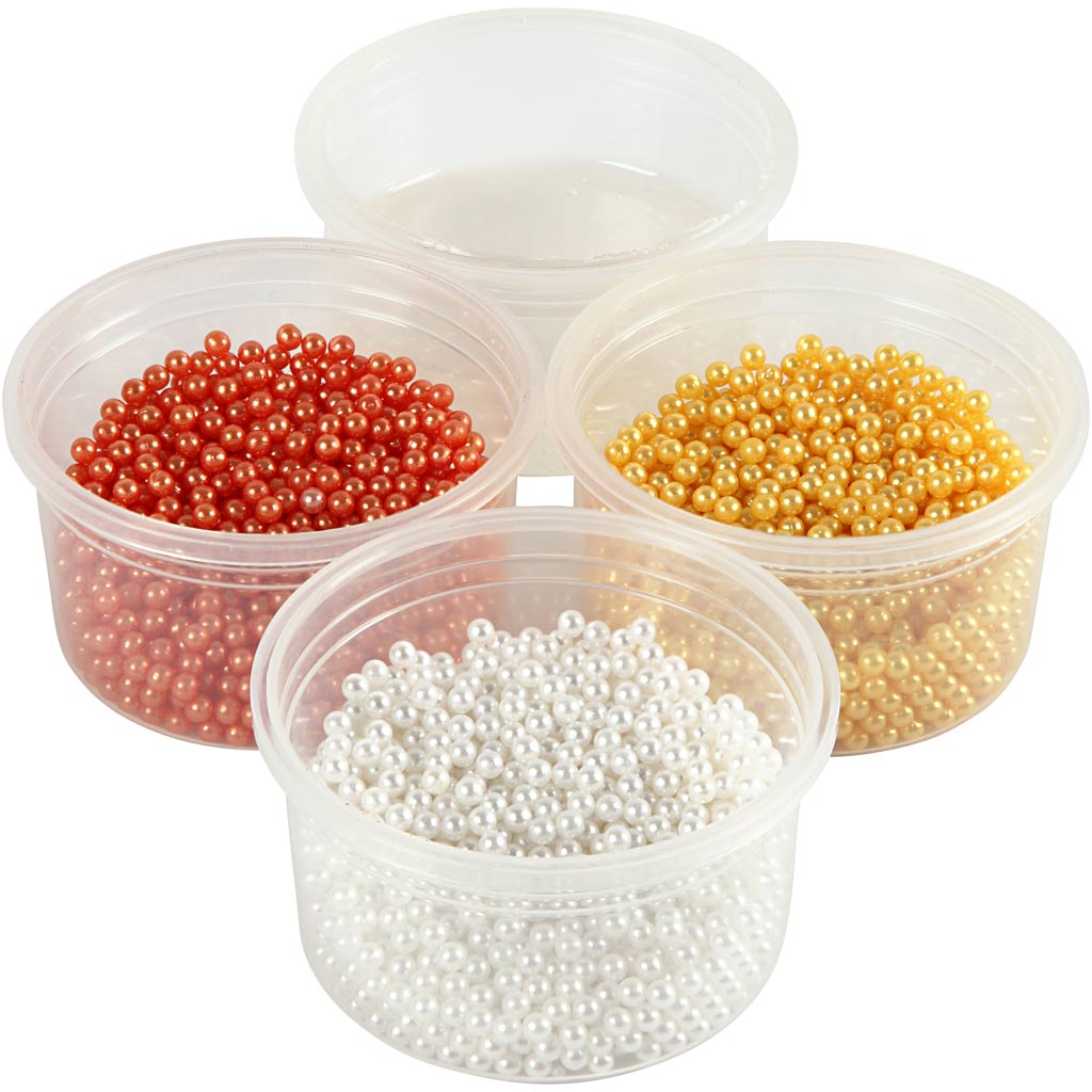 Perlton ®, orange, weiß, gelb, 3x25+38 gr, 1 Set