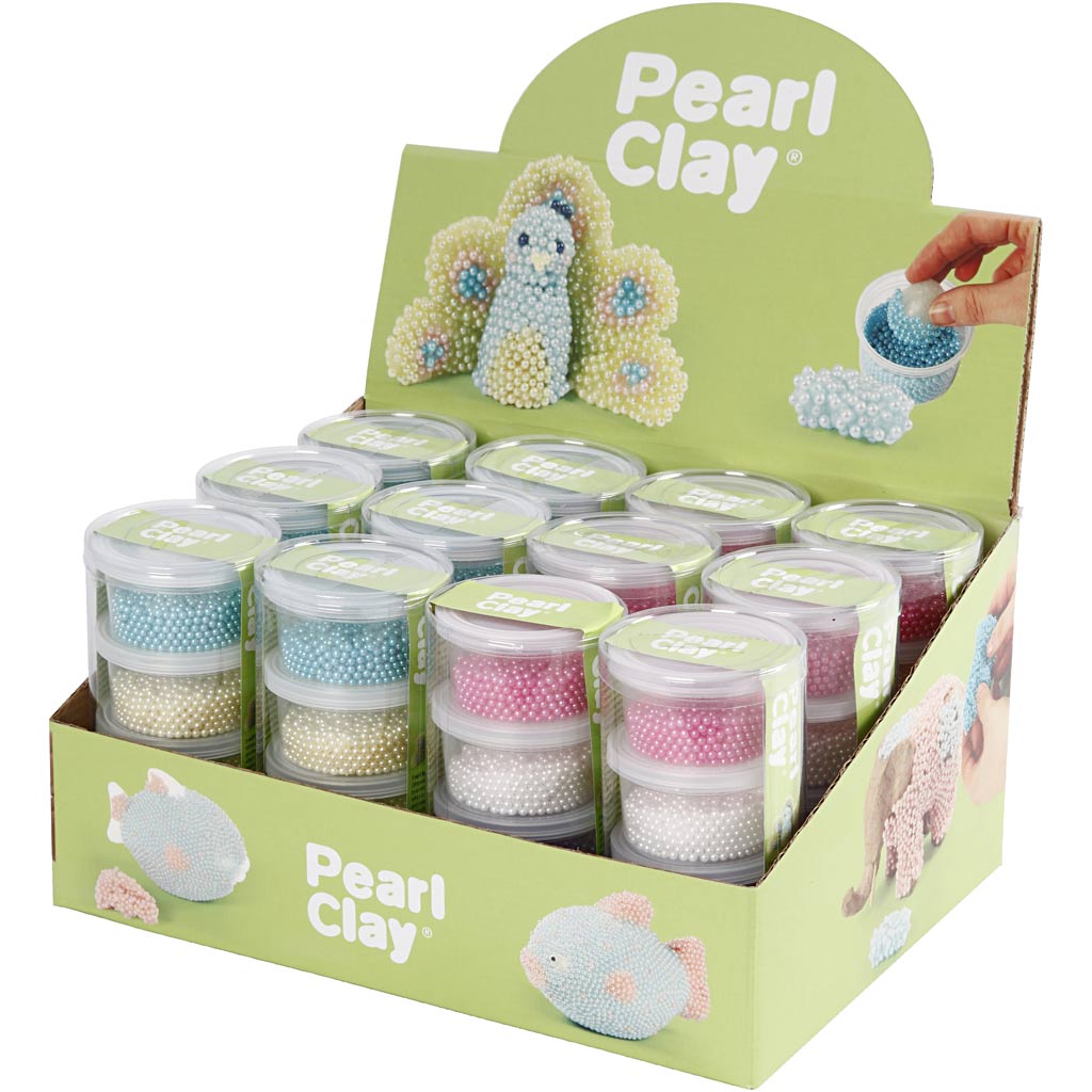 Pearl Clay®, verschiedene Farben, 12er Set 1 Box