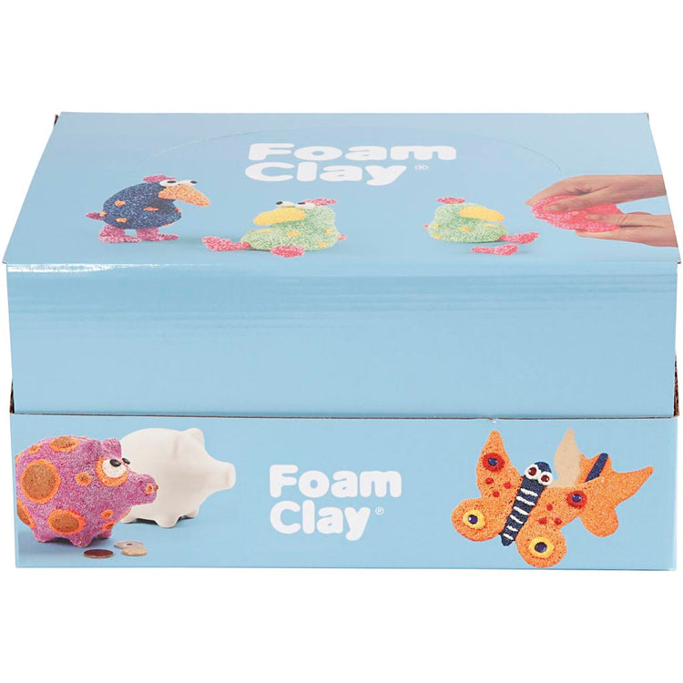 Foam Clay®, Glitzerfarben, Metallicfarben, 12er Set 1 Box