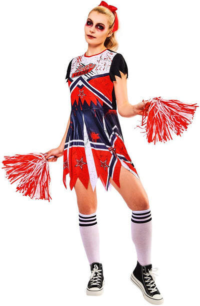 Rubies Zombie-Cheerleader-Kostüm für Erwachsene – Größe XS