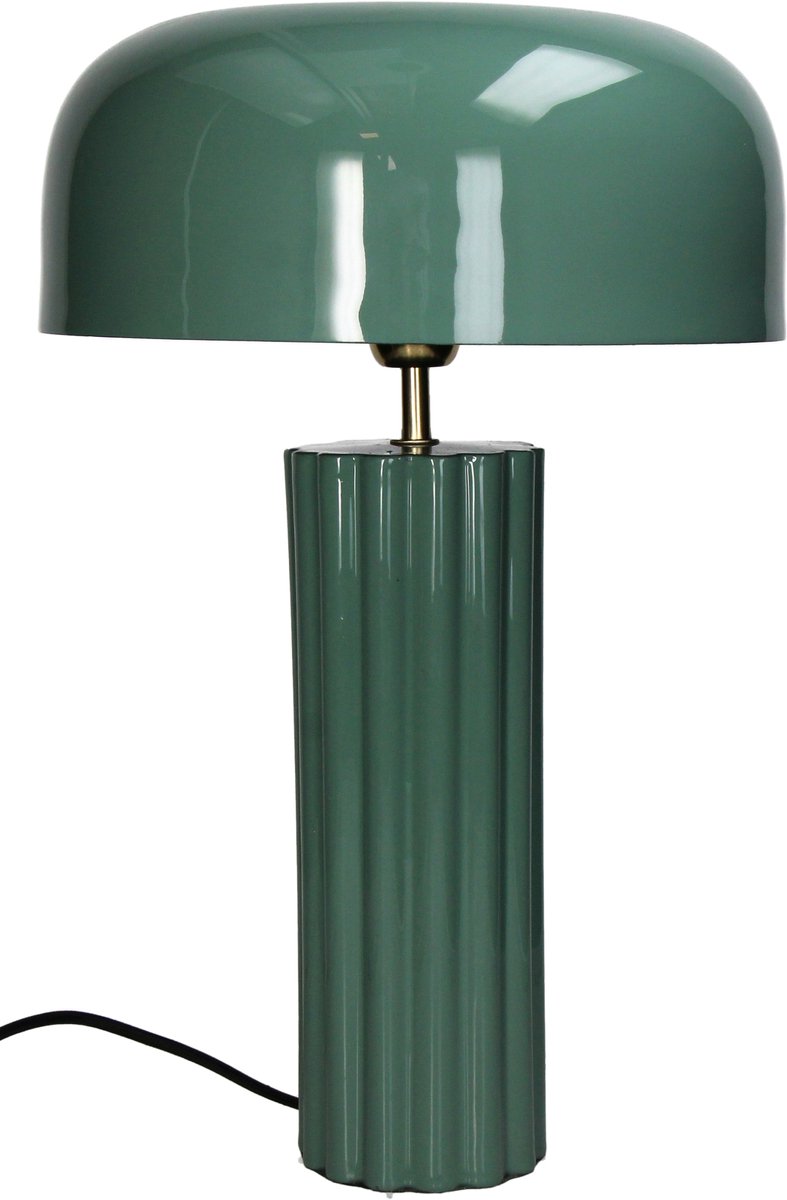 HD Collection Tischlampe Metall grün 30x30x47cm