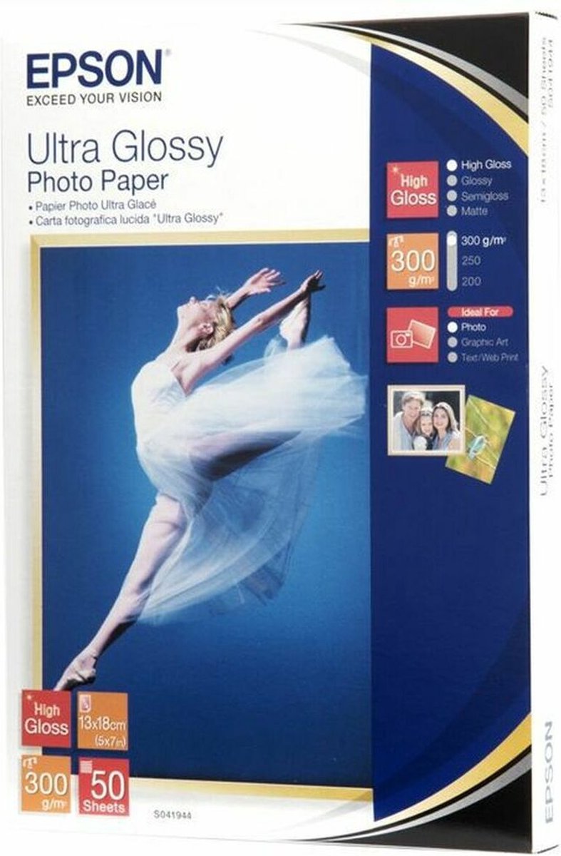 Epson c13s041944bh Fotopapier Ultra – 13 x 18 cm, 50 Blatt