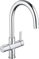Grohe rote Küchenarmatur – hoch – Chrom