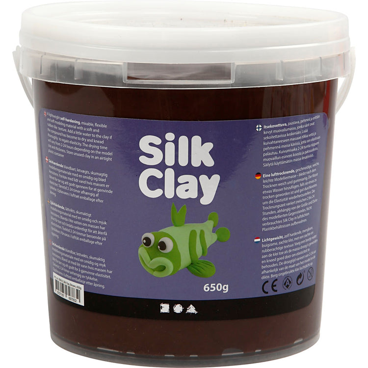 Silk Clay®, braun, 650 gr 1 Eimer