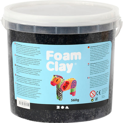 Schaumstoff -Ton schwarz, 560gr.