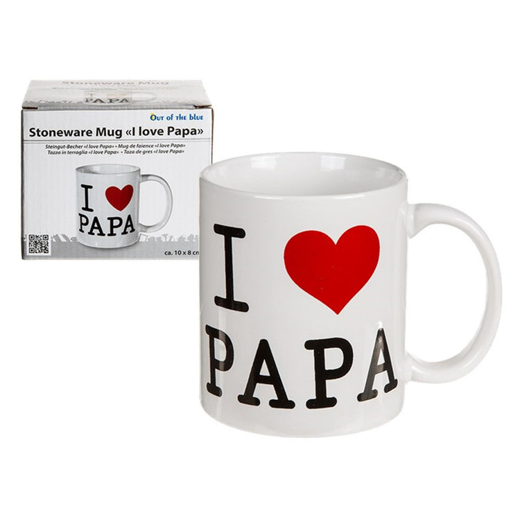 Aus heiterem Himmel Becher „I Love Dad“ ø8x10cm in Geschenkbox