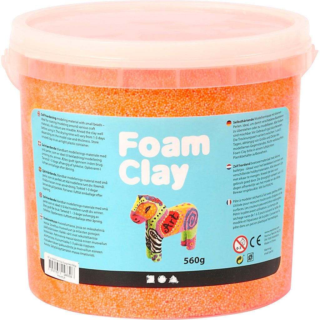 Foam Clay®, neonorange, 560 gr 1 Eimer
