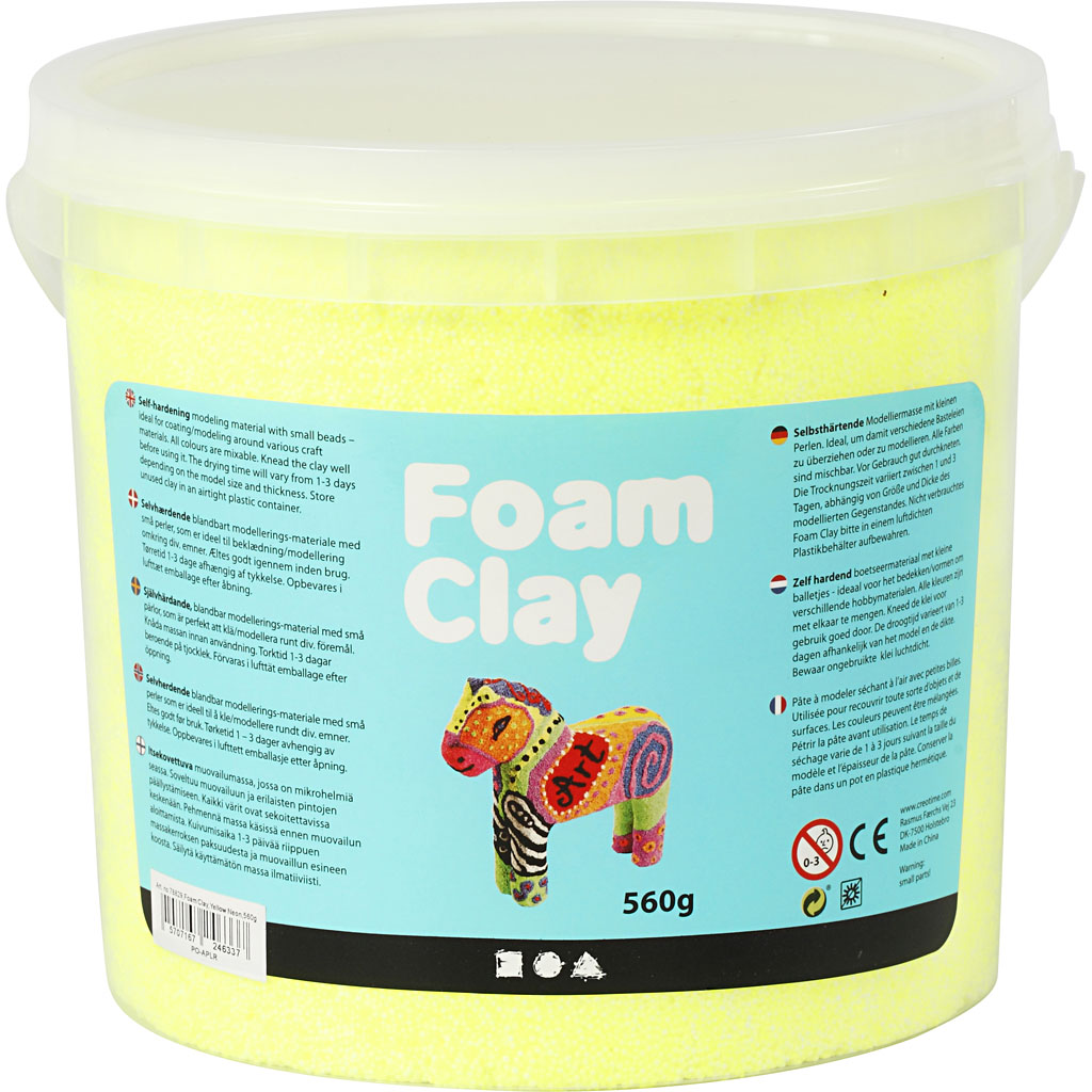 Foam Clay®, neongelb, 560 gr 1 Eimer