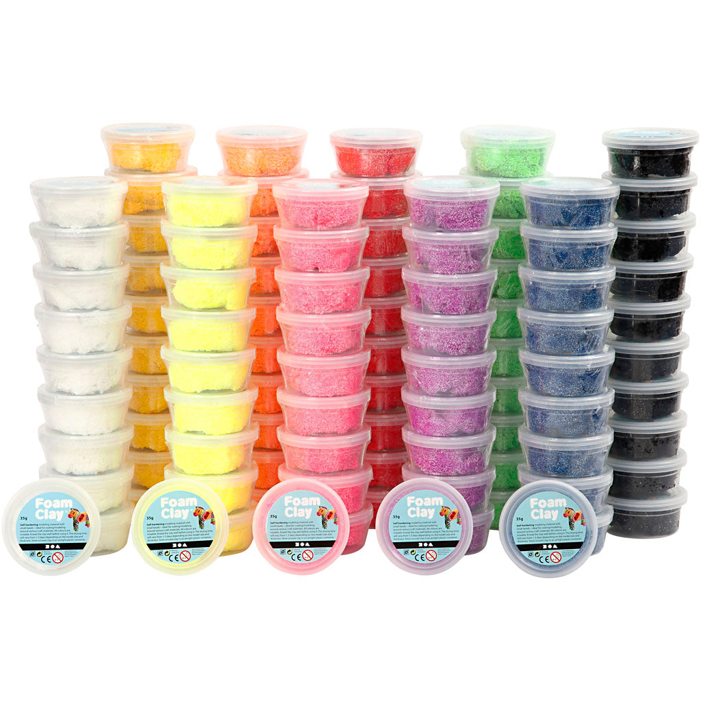 Foam Clay®, verschiedene Farben, 10x10 Box 1 Box