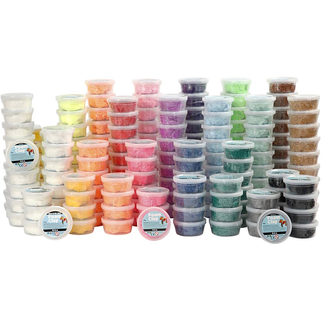 Foam Clay®, verschiedene Farben, 21x10 Box 1 Box