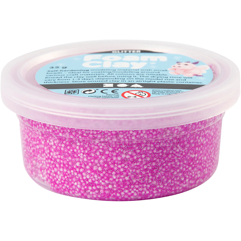 Foam Clay®, Glitzer, Lila, 35 gr 1 Box