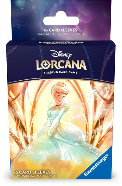 Disney Lorcana Ravensburger – : Kartenhüllen Aschenputtel (65x) – Kartenschützer