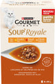 Gourmet Katzenfutter Nasssuppe Royale - Rind - 4 x 6x45g