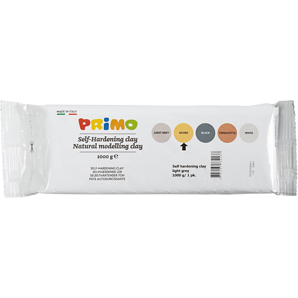 Selbsthärtende Tonerde, Farbe Curry, 1000 g