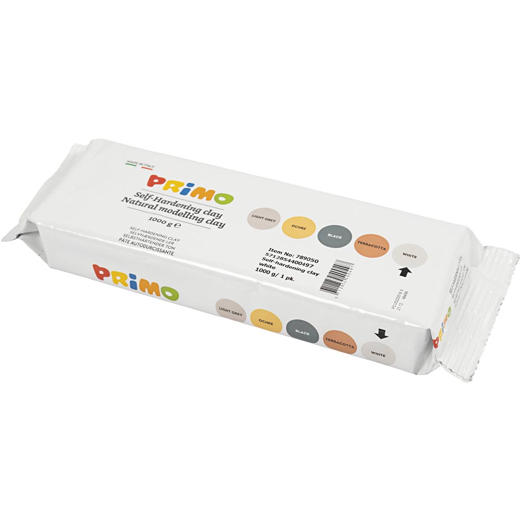 Kreativfirma Selbstverhärtungskulptur Klei White, 1000gr