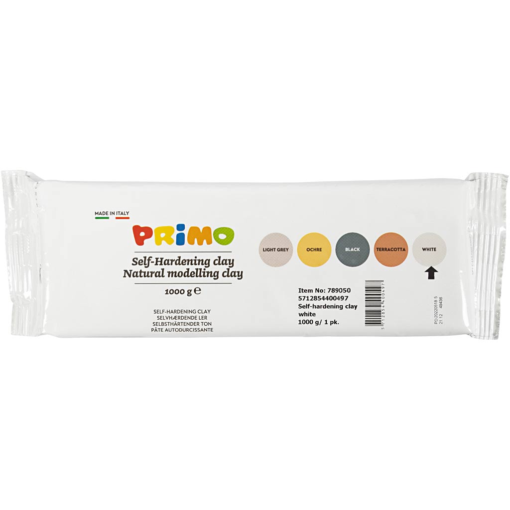 Kreativfirma Selbstverhärtungskulptur Klei White, 1000gr