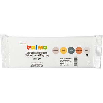 Kreativfirma Selbstverhärtungskulptur Klei White, 1000gr