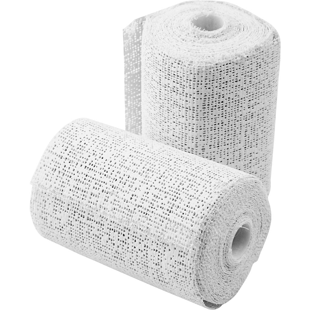 Creativ Company Mullpflaster, L: 2,7 m, B: 7,5 cm, weiß, 2 Rollen 1 Karton