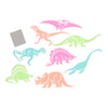 Im Dunkeln leuchtende Dinosaurier