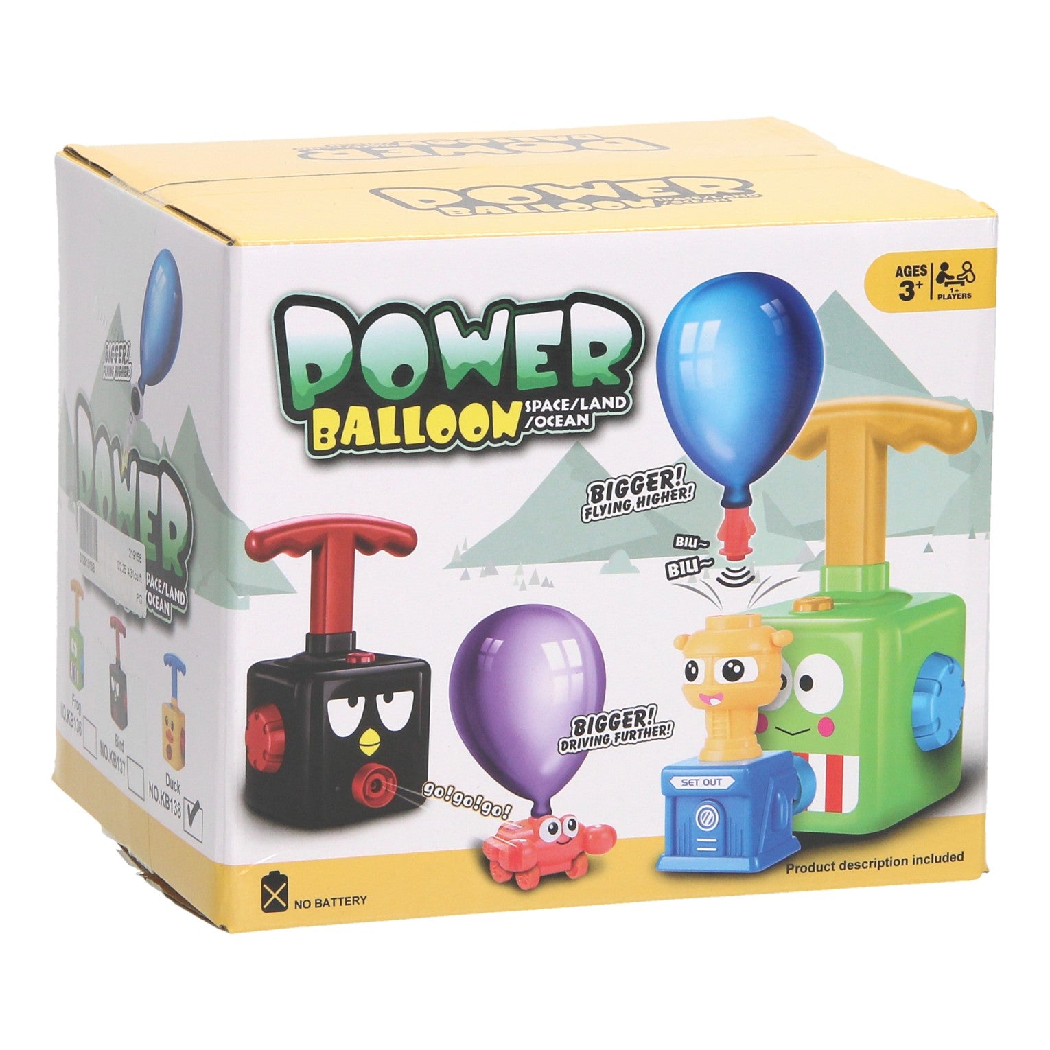 Spielset mit Ballonautos