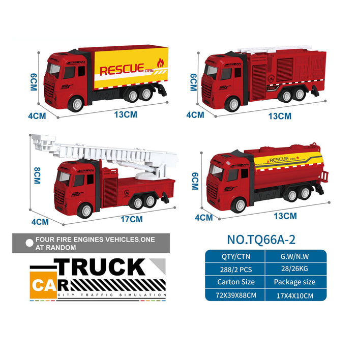 LKW rot zurückziehen