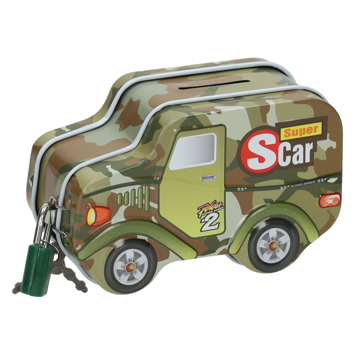 Spardose Auto aus Blech
