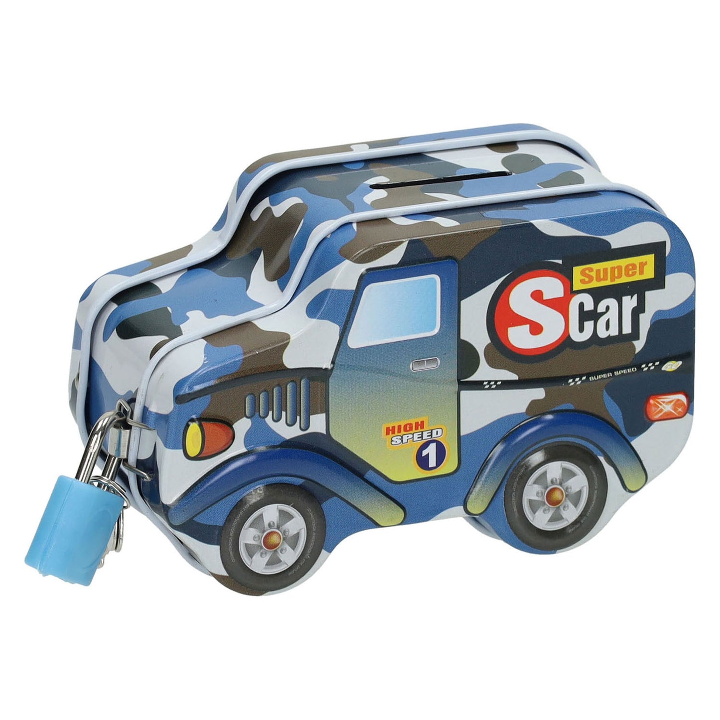 Spardose Auto aus Blech