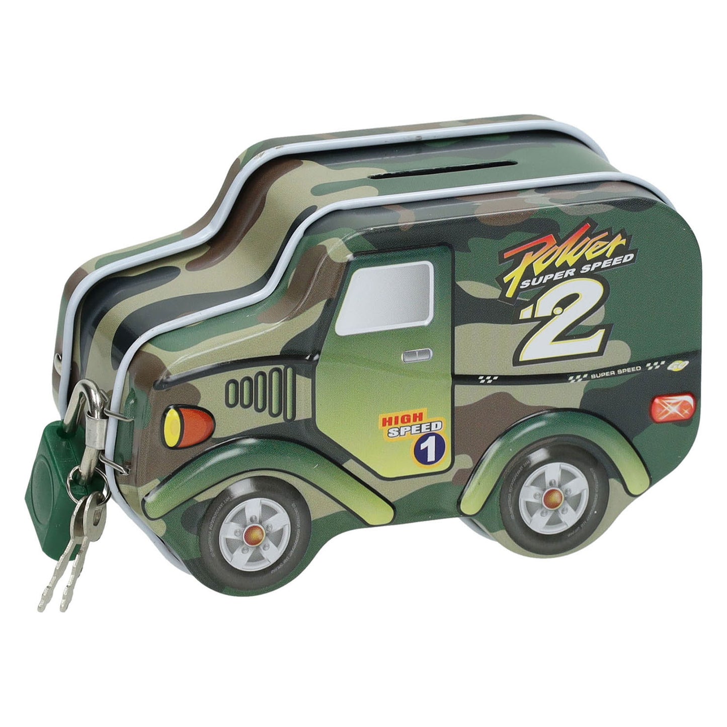 Spardose Auto aus Blech