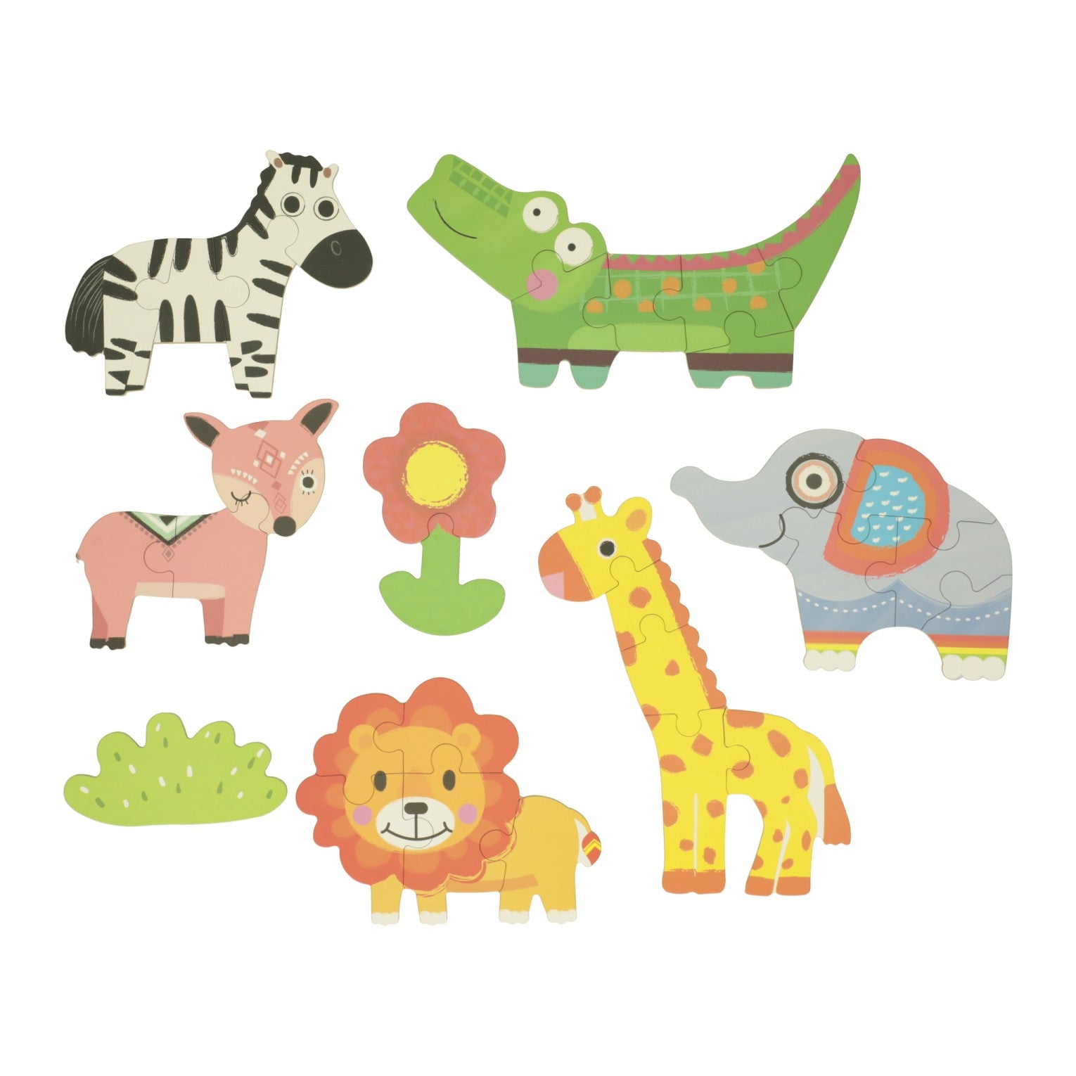 Meine ersten 6 Wildtier-Puzzles aus der Dose
