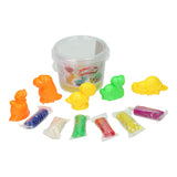Tonset in Aufbewahrungsbox in Dino-Formen – 6 Tonfarben - afbeelding 4