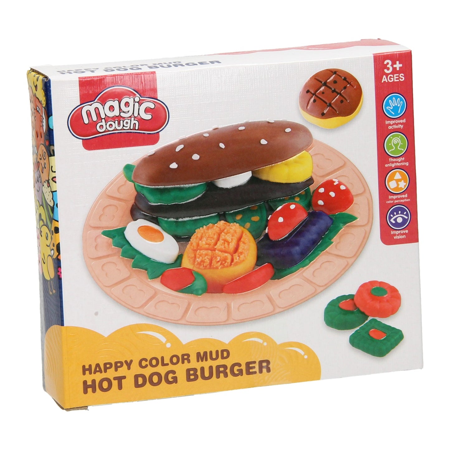 Ton-Set Lebensmittel-Sandwich gesund – 4 Tonfarben