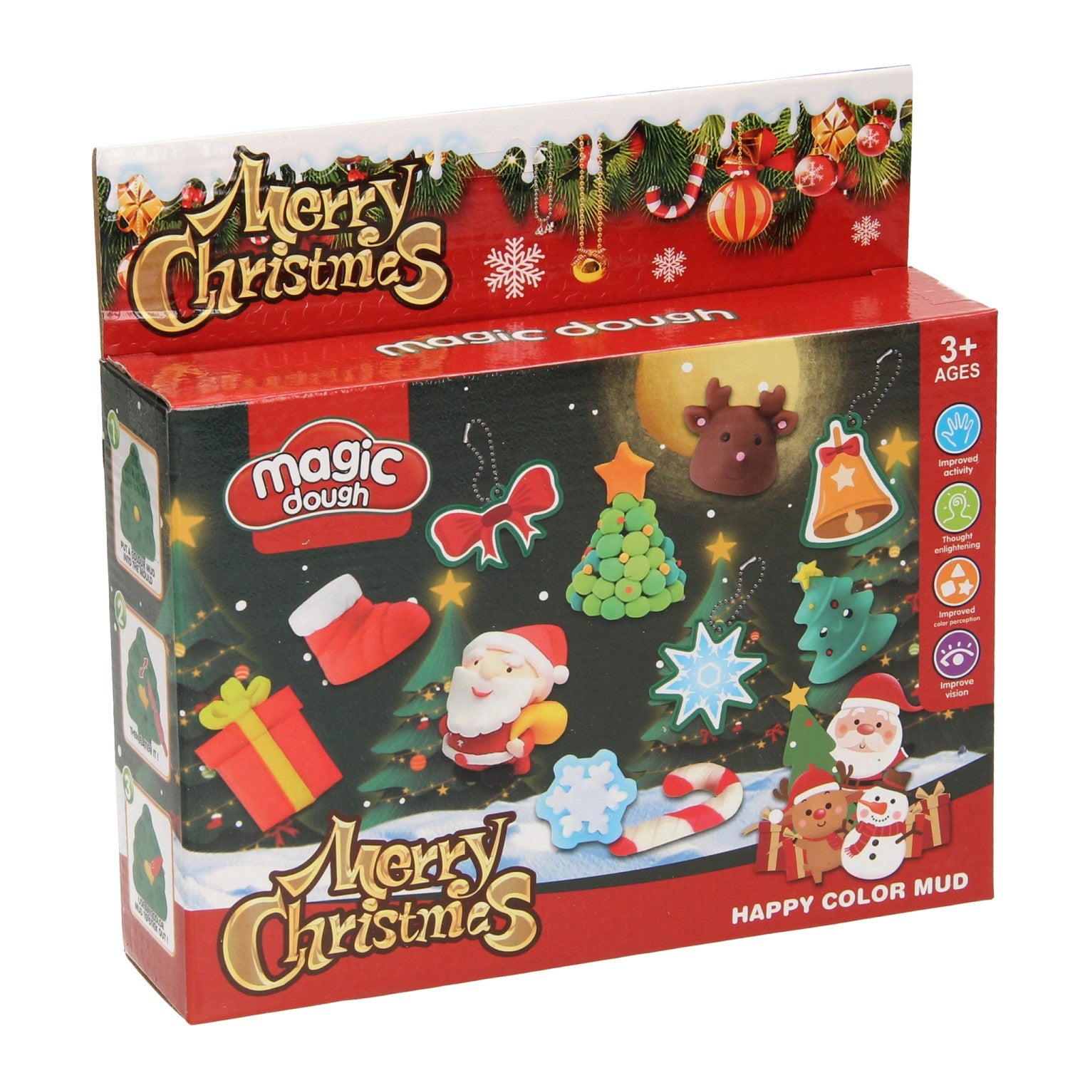 Tonen Sie Ihre eigenen Weihnachtsanhänger – 4 Tontöpfe