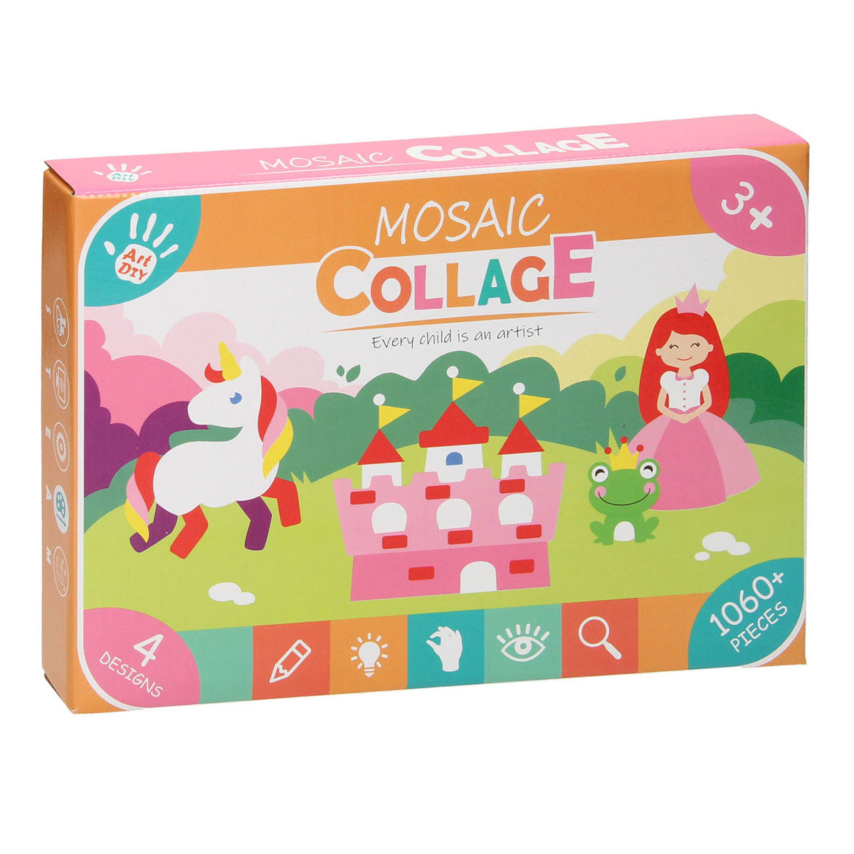 Mosaik-Collage-Prinzessinnen-Bastelset