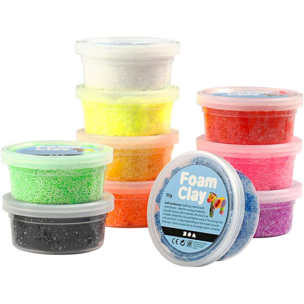 Foam Clay ®, verschiedene Farben, 10x12 Box 1 Box